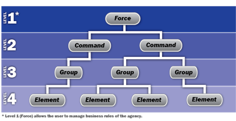 Diagram showing Hierarchy of Access in DPAS FSM