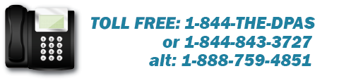 TOLL FREE: 1-844-843-3727 (1-844-The-DPAS)