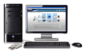 Image of Computer with eLearning displayed